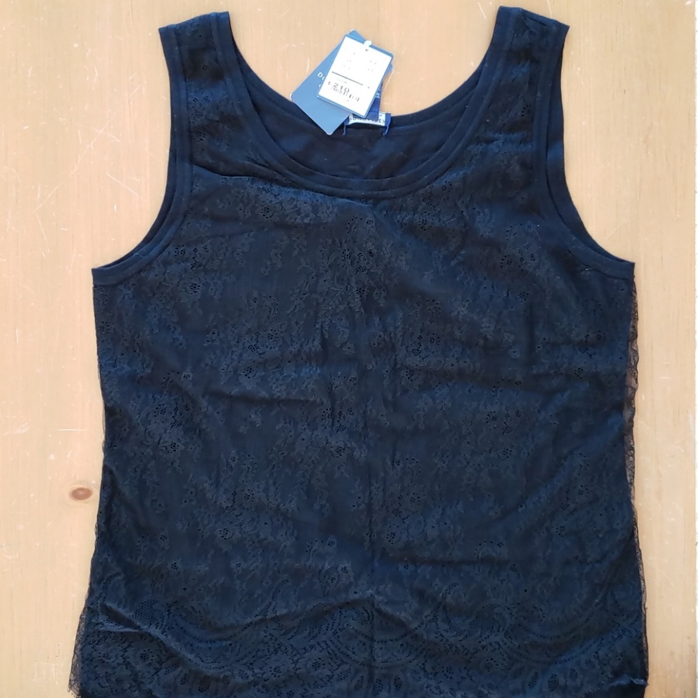 New silk sleeveless top Sz XL